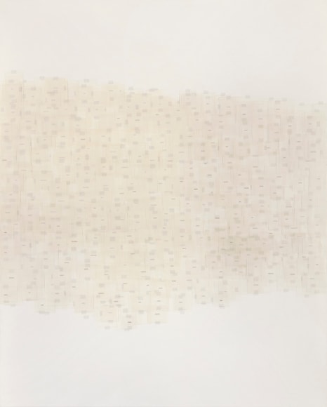 Gary Gissler this, 2017 Mylar and paper on gessoed panel (adverbs and adjectives cut from Freud's 'The Interpretation of Dreams') 60 x 48 x 2 in. / 152 x 121 x 5 cm.