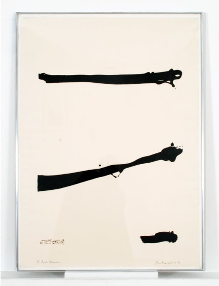 Robert Motherwell Talith for Meyer Shapiro, 1973 Aquatint 41 1⁄2 x 29 1⁄2 in. / 105.4 x 79.4 cm. Edition of 10