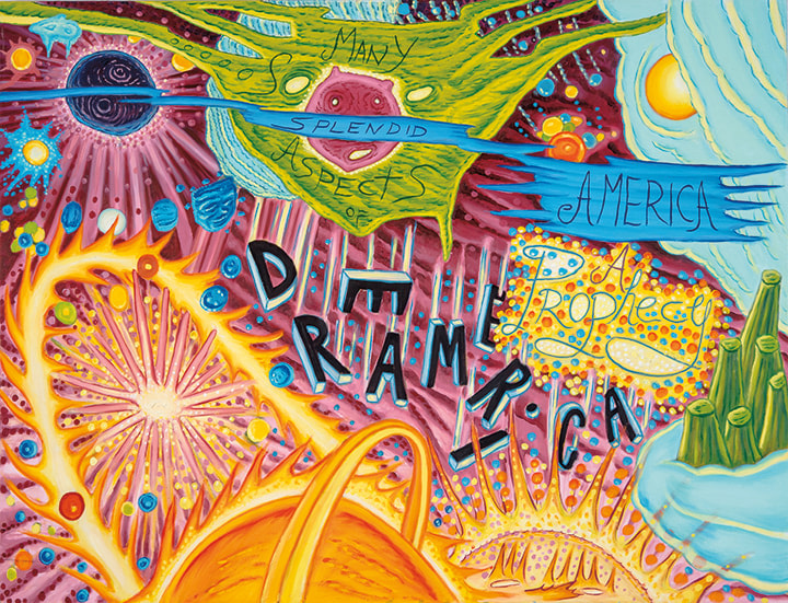 David Sandlin Dreamerica, 2016 Oil on canvas 46 x 60 in. / 116.8 x 152.4 cm.