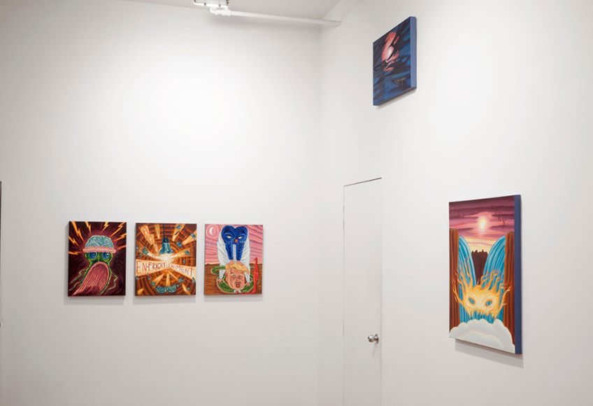 small david sandlin paintings installed
