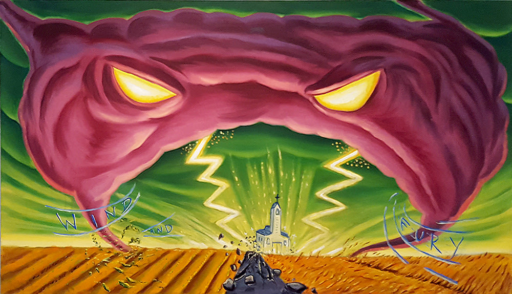 David Sandlin Wind and Fury, 2018 Oil on canvas 28 x 48 in. / 71.1 x 121.9 cm