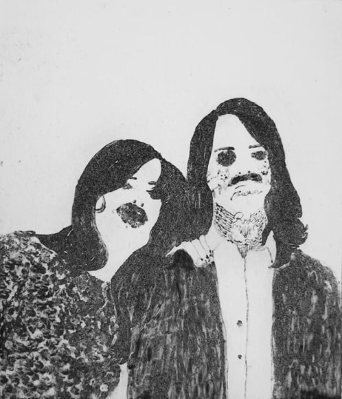 Elin R&oslash;dseth Networker (No. 1), 2018 Photopolymer 4 3/4 x 3 3/4 in. / 12.1 x 9.5 cm. Edition of 25