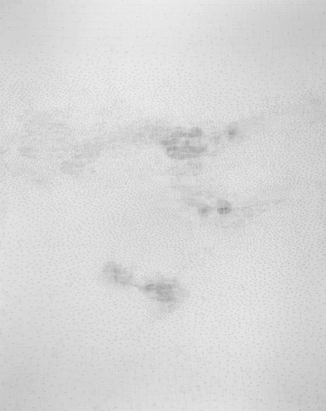 Gary Gissler doubt, 2016 Ink and linen on gessoed wood panel 60 x 48 x 2 in. / 152 x 121 x 5 cm.