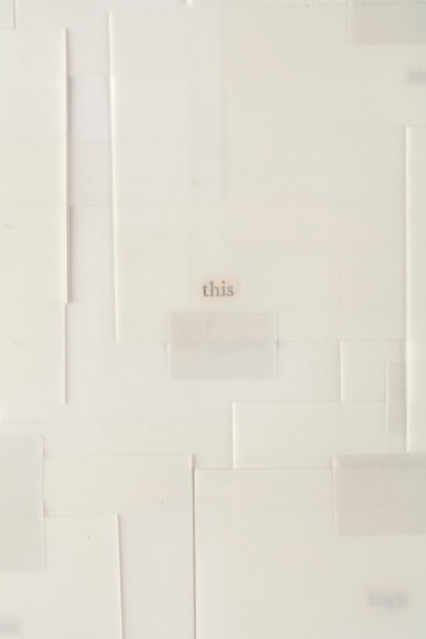 Gary Gissler this, 2017 (detail)