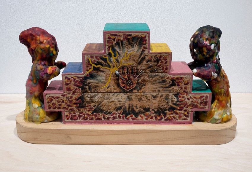 mariano ching oil and encaustic sculpture