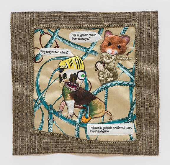 China Marks First Offenders, 2017 Fabric, thread, screen-printing ink, fusible adhesive