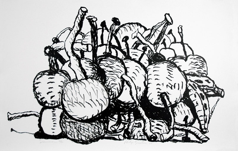 Guston Summer lithograph of cherries