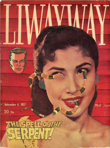Dina Gadia Liwayway (Flattering Portrait of '57), 2015 Collage 11 3/8 x 8 7/8 in. / 29 x 22 cm.