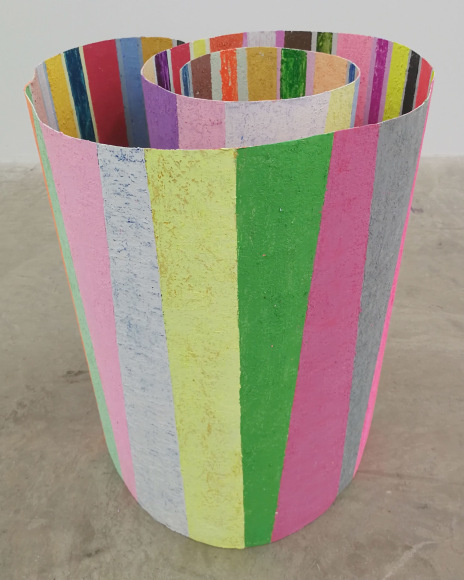 Mit Jai Inn Untitled (#ANY-1), 2018 oil on canvas, 2 sides 29.5 x 118.1 in (75 x 300 cm)