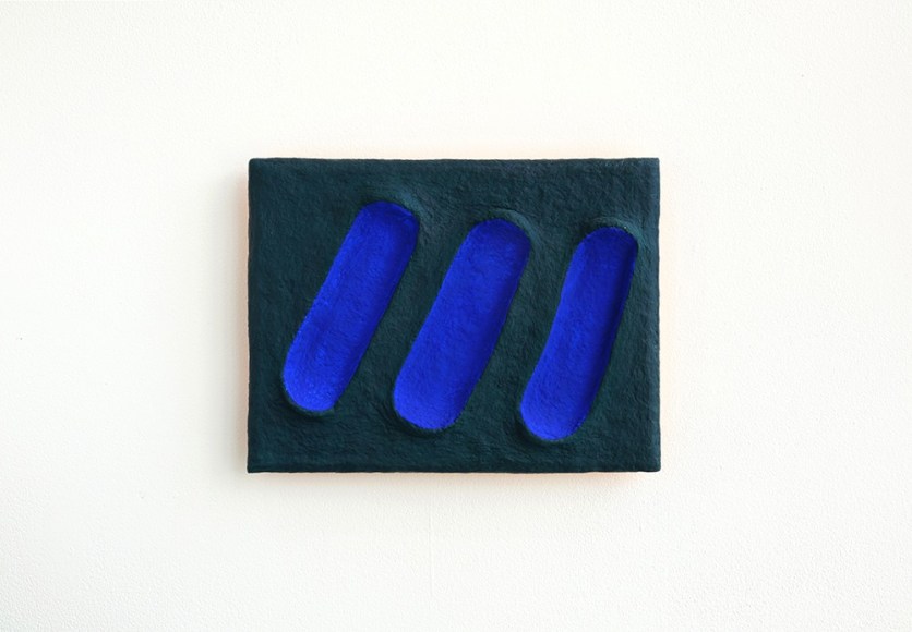 Chiaozza Three Ultramarine Daubs In Veridian, 2021