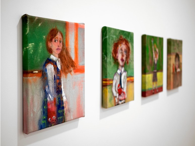 The Trunk Show installation of Danny Licul paintings