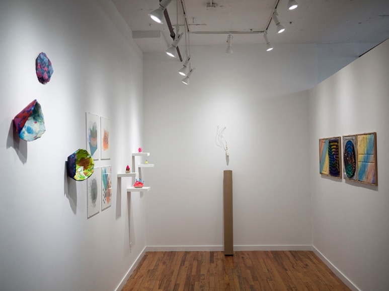 Rachael Gorchov, Richard Tuttle, Franz West, Alan Shields and Chiaozza installation view