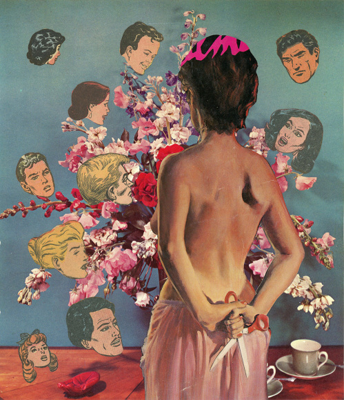 Dina Gadia Several Familiar, 2015 Collage 9 1/8 x 8 in. / 23 x 20 cm.