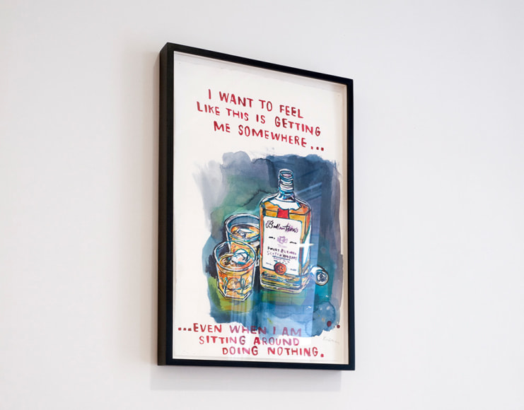 David Kramer watercolor drawing