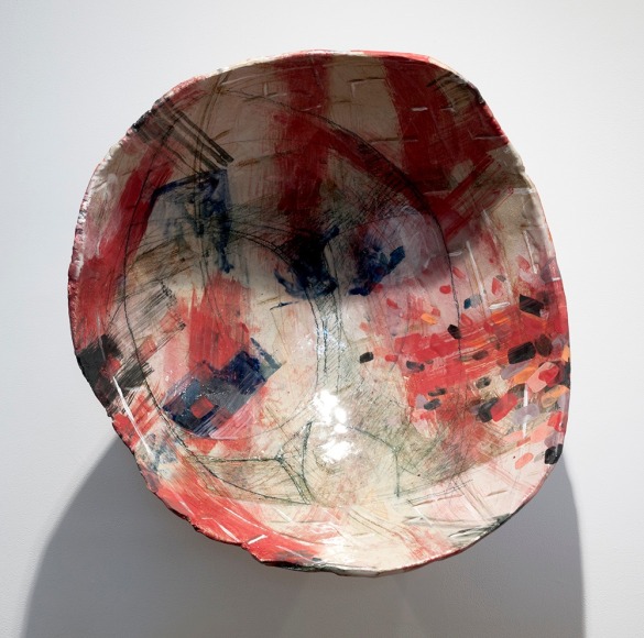 Rachael Gorchov Museum Portal, 2016 Glazed ceramic 18 x 18 x 9 1/4 in. / 45.7 x 45.7 x 23.5 cm.