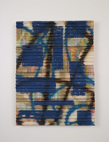 Jeff Schwarz Tile s/n 2017_11_30 Ceramic and steel 39 x 29 x 3 in. / 99.1 x 73.7 x 7.6 cm.