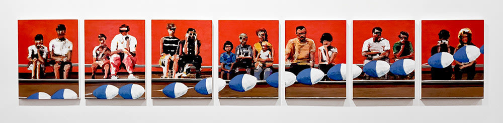mark mann back row painting