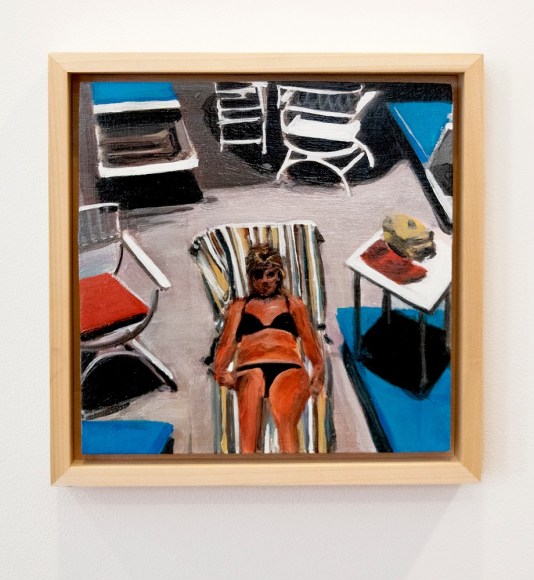 mann la rubia painting framed