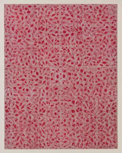 Takuji Hamanaka ​Kaleidoscope, 2012 Japanese woodcut with Gampi paper collage 28 x 22 in. / 71.1 x 55.9 cm.