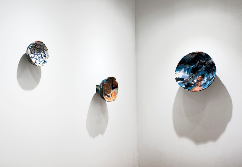 Rachael Gorchov installation of ceramic sculptures