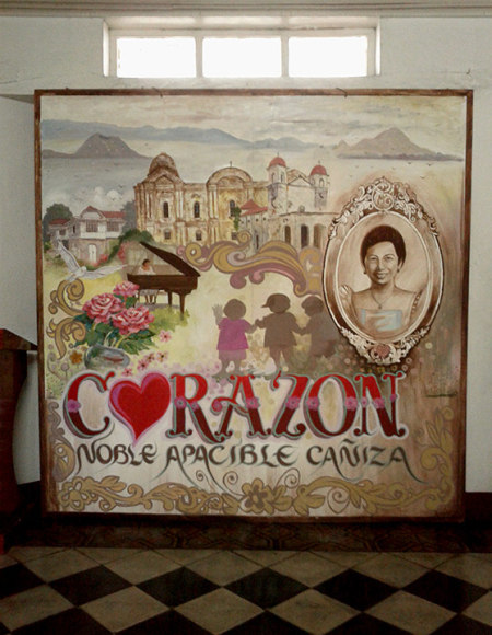 Wall Mural in Old House, Philippines