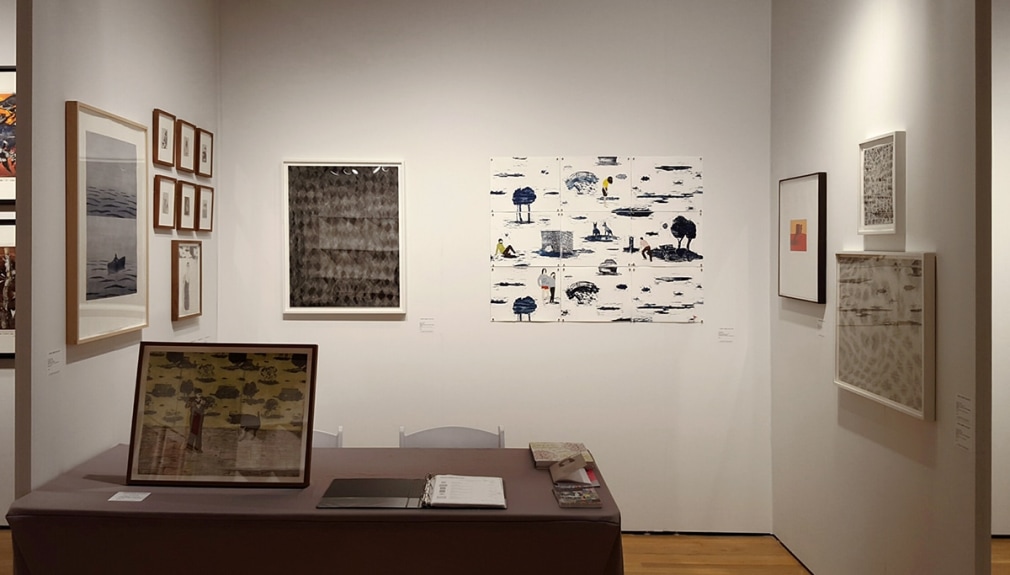 Art fair booth installation