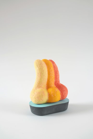 Chiaozza Bubble Pipe Saxophone Music Note, 2019 Acrylic on paper pulp  and pigmented concrete 5 ½ x 4 ½ x 2 ¾ in. / 14 x 11.5 x 7 cm.