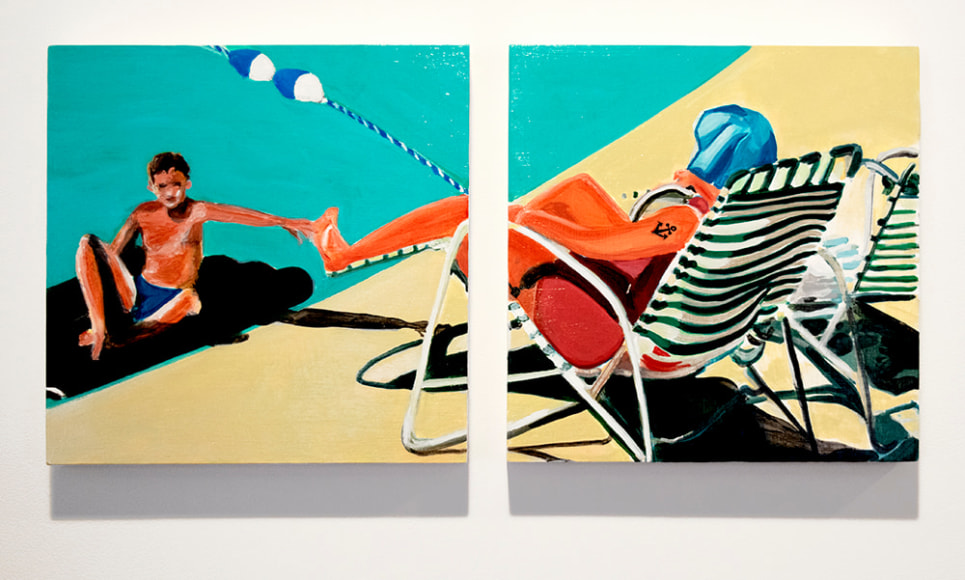 mark mann anchor diptych painting
