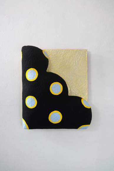 Chiaozza Inner Anchor, 2019 Acrylic on paper pulp 23 x 20 x 4 in. / 58.4 x 50.8 x 10.2 cm.