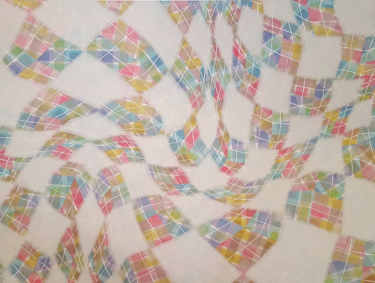 Takuji Hamanaka ​Rites of Spring, 2015 Japanese color woodcut and gampi paper collage