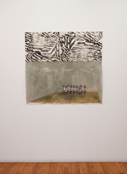 installation view of Elin R&oslash;dseth prints and print collage