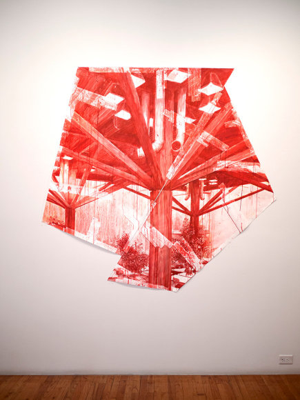 Björn Meyer-Ebrecht Uprising installation view of drawings