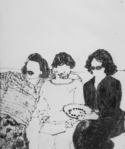 Elin R&oslash;dseth Networker (No. 9), 2018 Photopolymer 4 3/4 x 3 3/4 in. / 12.1 x 9.5 cm. Edition of 25