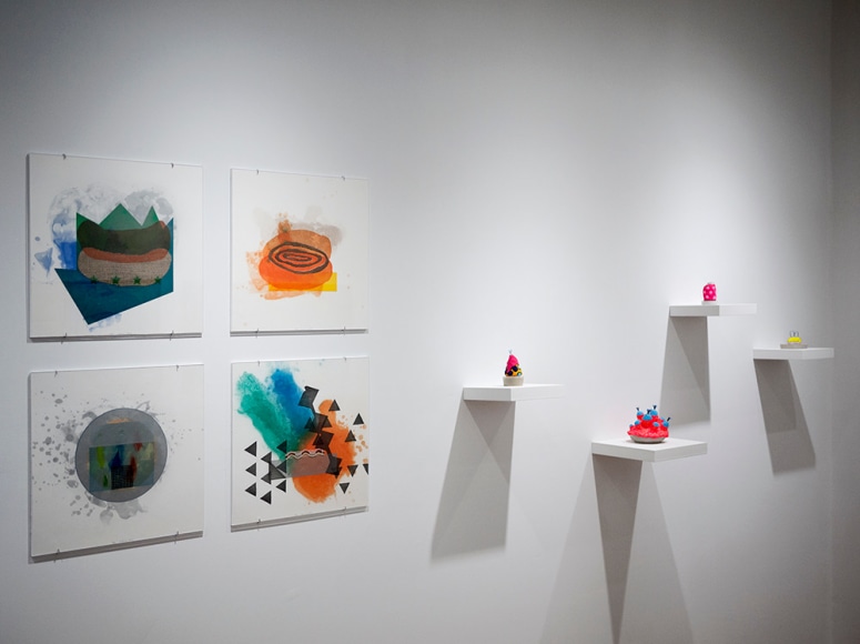 Rachael Gorchov, Richard Tuttle and Chiaozza installation view