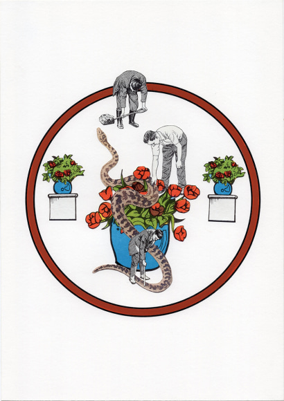 dina gadia Sign for an Institution 2, 2017 Collage and laser print 11 1/8 x 8 1/4 in. / 28 x 21 cm.