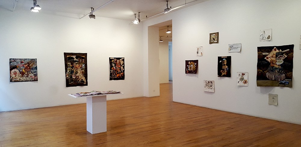 china marks art exhibition installation view