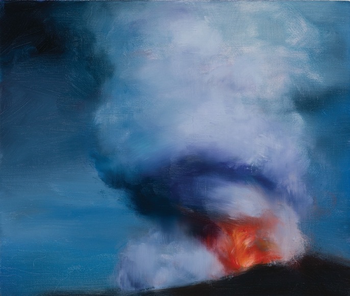 Karen Marston ​Blue Sky Volcano, 2016 Oil on linen