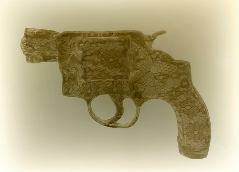 Nikki Luna Quince (2), 2016 Cast resin and lace in lightbox 9 5/8 x 11 3/8 x 3 in. / 24.4 x 30 x 7.6 cm.