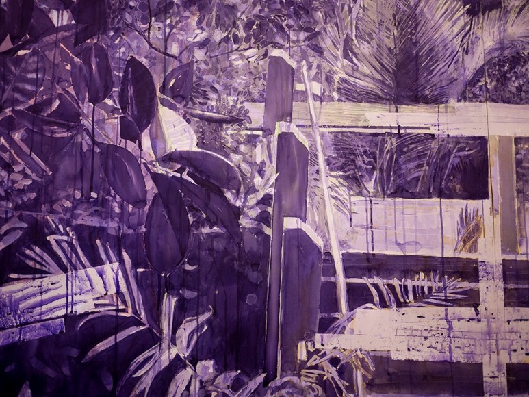 detail of ink drawing