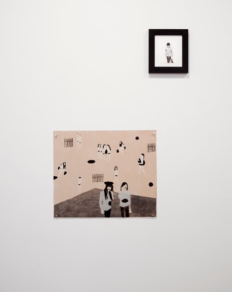 installation view of Elin R&oslash;dseth prints and print collage
