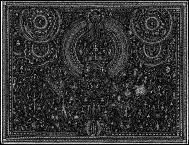 Huston Ripley Untitled (5XL1), 2015 Ink on Japanese paper 19 x 25 in. / 48.3 x 63.5 cm.