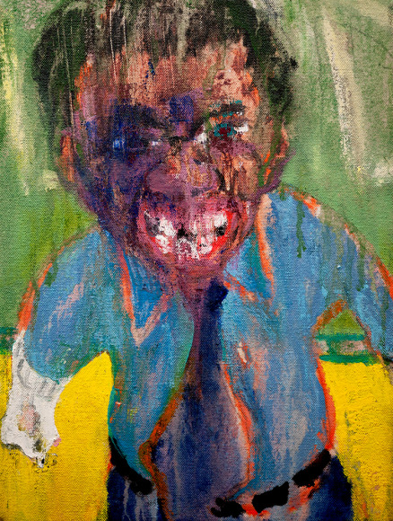 Danny Licul Sock Puppet Presentation (#21), 2013 Acrylic and oil on canvas 12 x 9 in. / 30.5 x 22.9 cm.