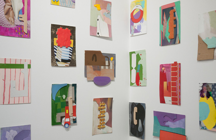 yasmin sison postcard collages installed