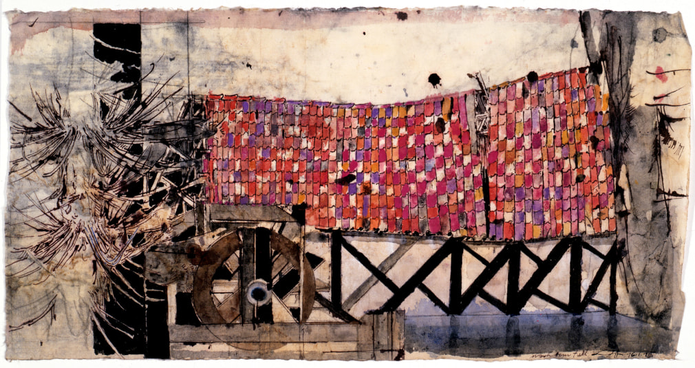 HORST JANSSEN, Landscape Xmas, 16-1-1995