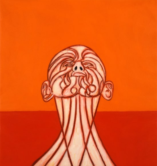 Tony Bevan, PC0910. Self Portrait After Messerschmidt, 2009