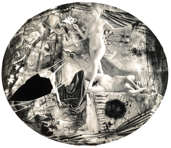 Joel-Peter Witkin, Eve knighting Daguerre, 2003