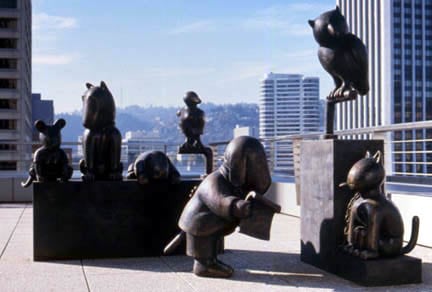 Law of Nature (Trial Scene), Mark O. Hatfield US Courthouse, General Services Administration, Portland, OR