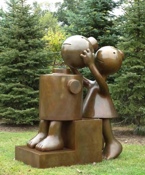 Tom Otterness - Creation - Myth Cone Fixing Cylinder