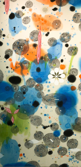 Jardín secreto I by Fumiko Negishi at Hg Contemporary, founded by Philippe Hoerle-Guggenheim