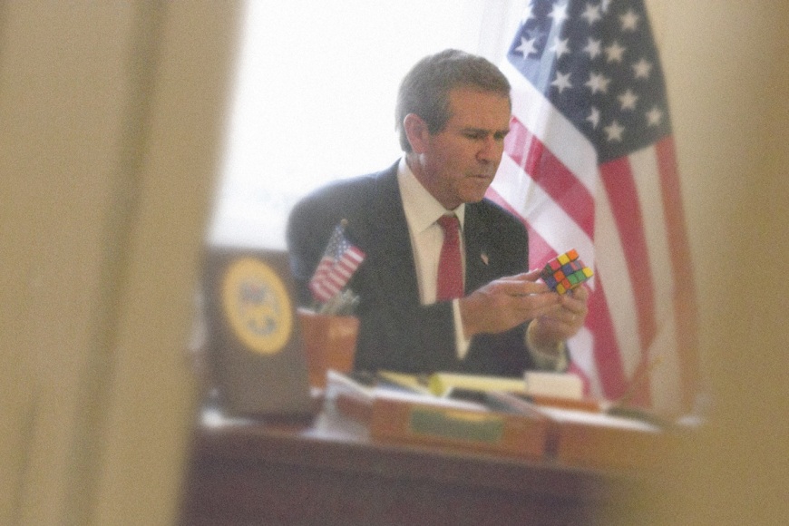 George Bush Rubix Cube by Alison Jackson at If So What by Hg Contemporary